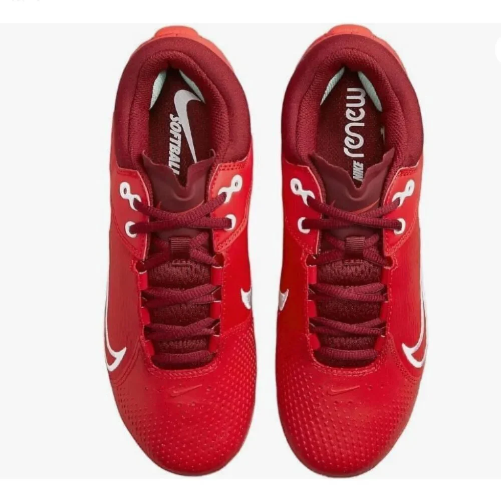 Nike React Hyperdiamond 4‎ Elite Softball Cleats CZ5917-616 Red Women's Size 7.5